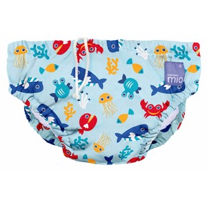 Bambino Mio Reusable Swim Diaper, Deep Sea Blue, Extra Large (2+ Years)
