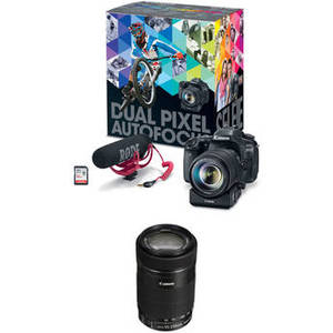 EOS 80D DSLR Camera with 18-135mm and 55-250mm Lenses Video Creator Kit
