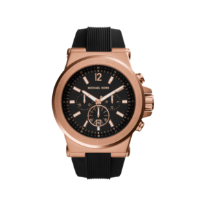 Michael Kors Chronograph Dylan Black Silicone Watch