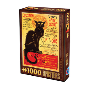 D-Toys Chat Noir Vintage - Poster Jigsaw Puzzle: 1000Pcs