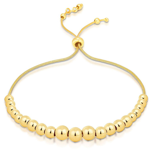 Bolo Bead Bracelet Yellow Gold