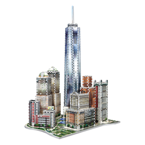 Wrebbit Puzzles New York World Trade 875 Piece 3D Puzzle