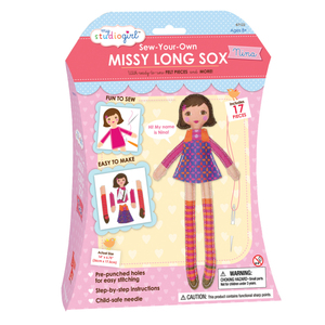 My Studio Girl Sew-Your-Own Missy Long Sox - Nina (Brunette)