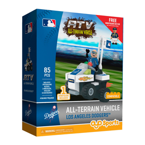 OYO Sports MLB All-Terrain Vehicle with Super Fan Los Angeles Dodgers Building Set