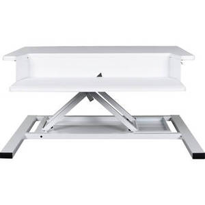 Level Up Pro 32 Pneumatic Adjustable Desktop Station (White)