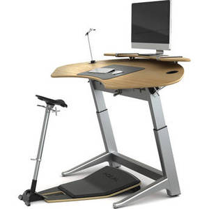 Sphere Bundle with White Oak Desk, Matte Black Seat and Anti-Fatigue Mat