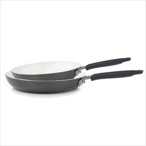 WearEver Pure Living Ceramic 2-Piece Fry Pan Set - Champagne