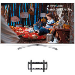 SJ8000-Series 55"-Class HDR SUPER UHD Smart IPS LED TV and Tilting Wall Mount Kit