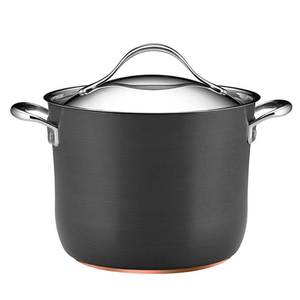 8qt Nouvelle Copper Hard Anodized Stockpot w/ Lid