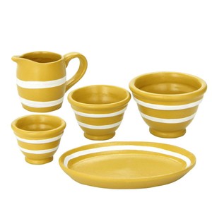 The Queen's Treasures 18" Doll Kitchen Accessories for American Girl® Furniture, Yellow ware Bowls, Pitcher & Platter