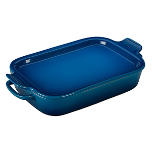 2.75 Qt Rectangular Stoneware Dish w/ Platter Lid Marseille