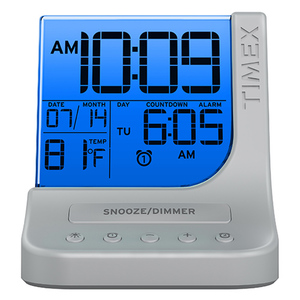 Color Changing Dual Alarm Clock w/ USB Charge Port