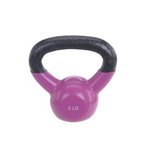 Sunny Health & Fitness 066-5 5 lb. Vinyl Coated Kettlebell