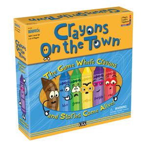 Briarpatch Crayons on the Town Board Game