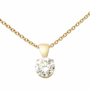 14k Yellow Gold Diamond Necklace .25ct