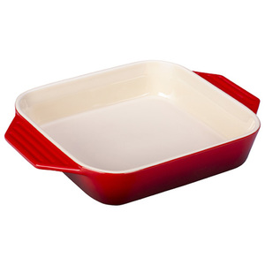 2.2Qt. Stoneware Square Dish Cherry