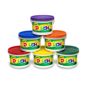 Crayola Modeling Dough, Asstd Colors, 6 Tubs