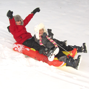 Blue Wave Sports Power Glider 57-in 2-Person Inflatable Snow Sled