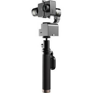 4K Action Camera with Gimbal Head, Selfie Stick & Bluetooth Remote (Black)