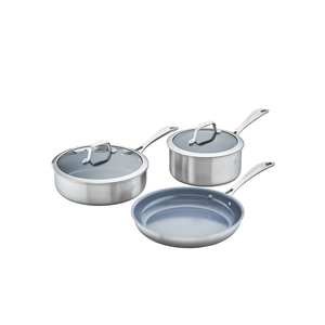 Spirit 3-Ply 5pc Stainless Steel Ceramic Nonstick Cookware Set