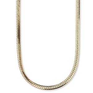 PalmBeach Jewelry Herringbone Chain in Yellow Gold Tone 20&quot;