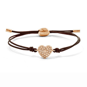 Glitz Heart Wrist Wrap Bracelet