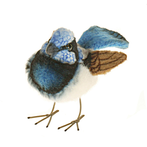 Hansa Toys USA 3-Inch Blue Wren Plush