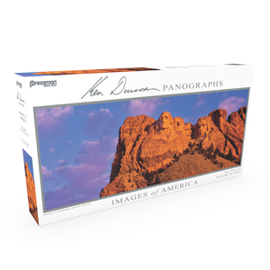 Pressman Toy Images of America 504 Piece Panoramic Puzzle, Mt Rushmore