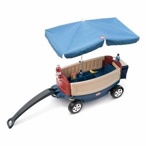 Little Tikes Deluxe Ride & Relax Wagon with Umbrella
