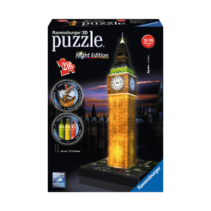 Ravensburger 3D Puzzle - Big Ben - Night Edition: 216 Pcs