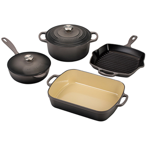 6pc Cast Iron Cookware Set Oytster