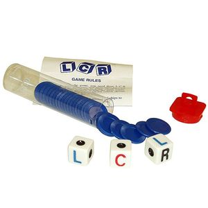 Trademark Left Center Right Dice Game - Blue