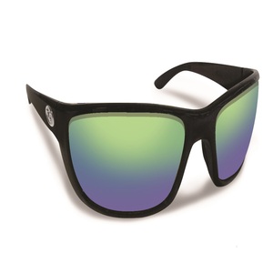 Flying Fisherman Cay Sal Black/Amber Green Mirror Sunglasses
