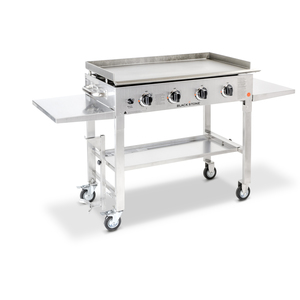 4 Burner 36" Stainless Steel Griddle Cooking Station
