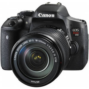 EOS Rebel T6i DSLR Camera with 18-135mm Lens