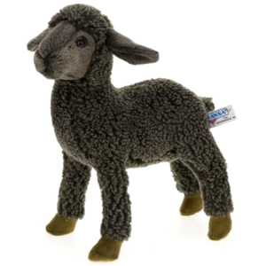 hansa Black Kid Sheep Plush