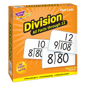 TREND Enterprises, Inc. Division 0-12 All Facts Skill Drill Flash Cards, 156/Pkg, Bundle Of 2