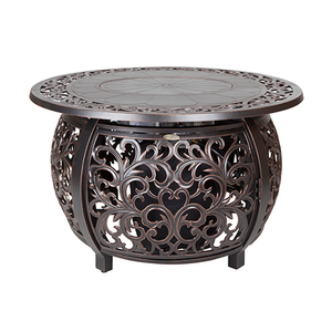 Toulon Cast Aluminum Oval LPG Fire Pit