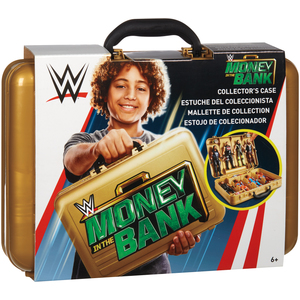 WWE Money In The Bank  Figure Carrying Case - Toy Wrestling Action Figure Carrying Case