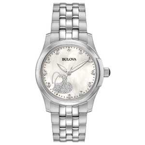 Ladies Diamond Stainless Steel Watch Mother-of-Pearl