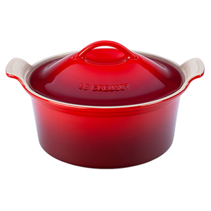 Heritage 3 Qt. Covered Round Casserole Cherry