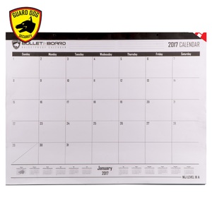Guard Dog Security Bulletproof Desk/Wall Calendar - NIJ lllA