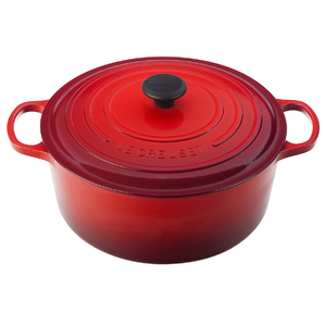 Enameled Cast Iron 9 Qt. Round French Oven Cherry