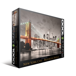 EuroPuzzles City Collection - New York City - Brooklyn Bridge: 1000 Pcs
