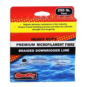 Scotty Fishing Premium Braided Fiber Downrigger Line with Kit