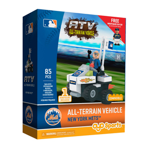OYO Sports MLB All-Terrain Vehicle with Super Fan New York Mets Building Set
