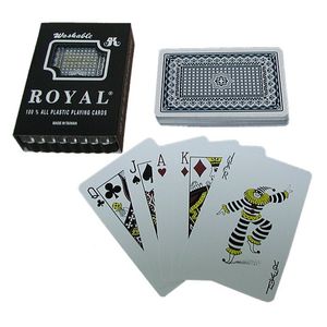 Trademark Global One Blue Deck- Royal Plastic Playing Cards w/Star Pattern