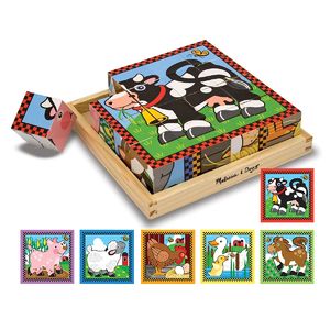 Melissa & Doug Farm Cube Puzzle