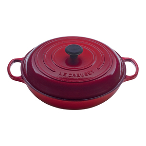 Signature Enamel Cast Iron 5 Qt Braiser Cherry