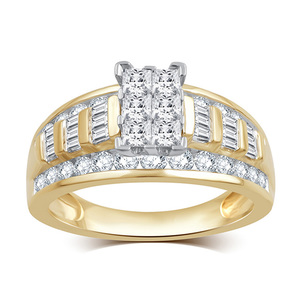 1.5 Cttw Diamond Bridal Set in 10kt Gold
